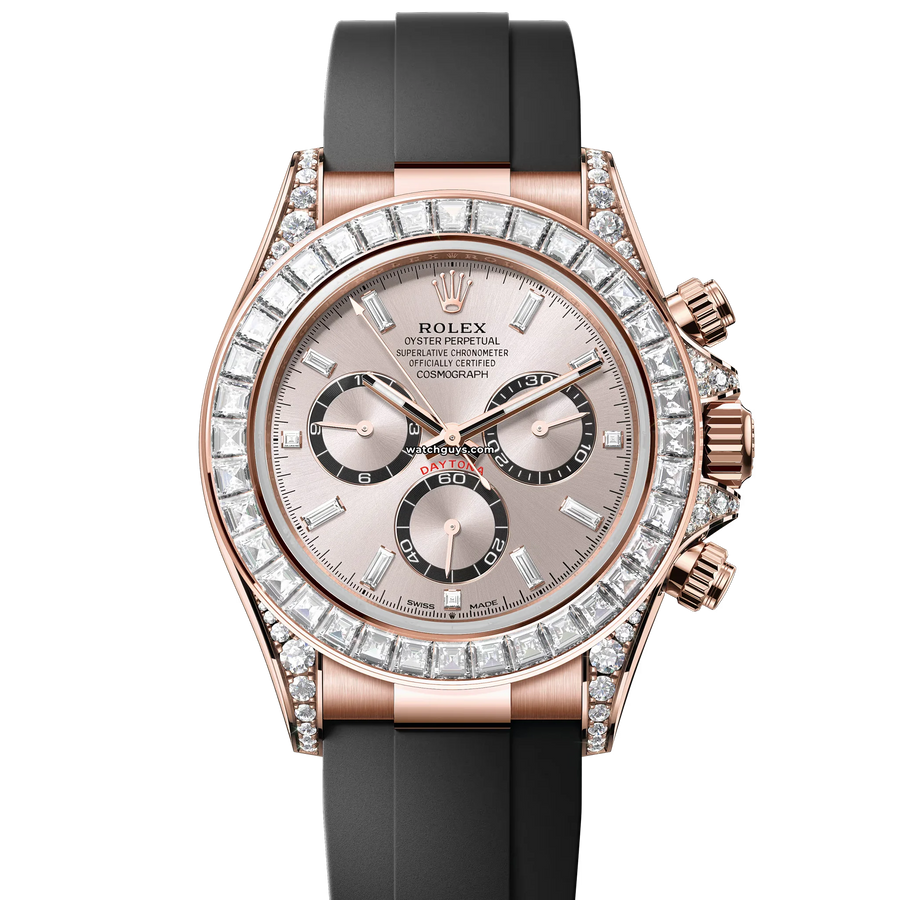 Rolex Daytona 126535TBR Sundust Diamond Oysterflex Watches