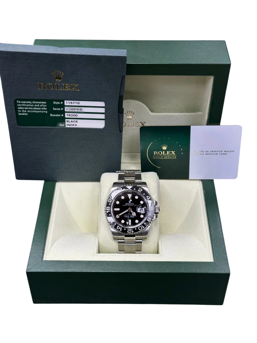 Rolex GMT-Master II 116710LN Black Oyster Watches