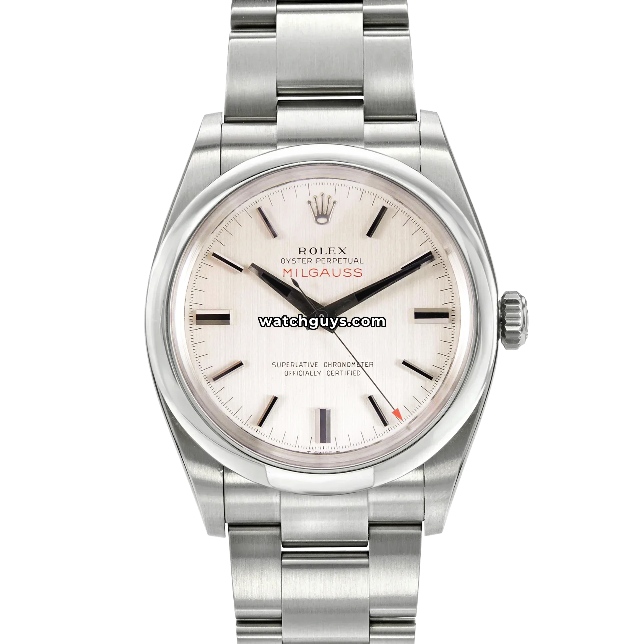 Rolex Milgauss 1019 CERN Dial 38mm Stainless Steel – WatchGuys