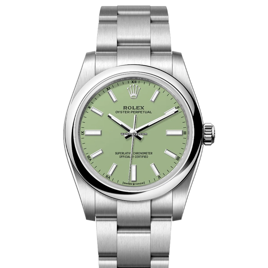 Rolex Oyster Perpetual 124200 Pistachio Green