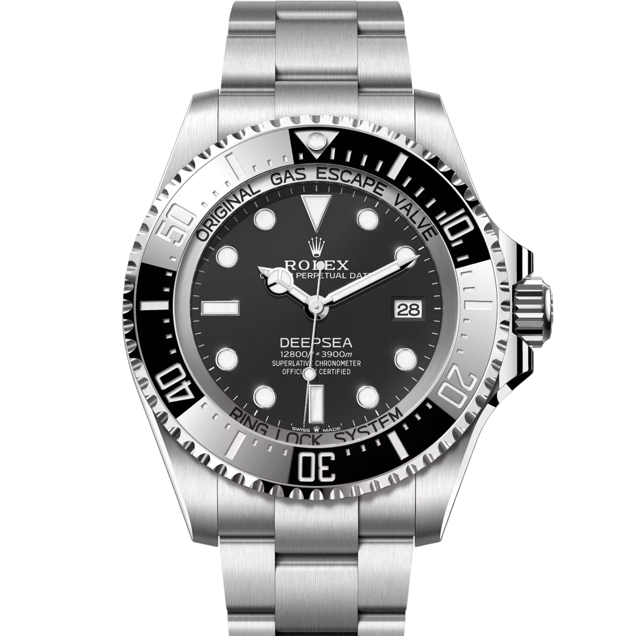 Rolex Sea-Dweller Deepsea reference 136660 in stainless steel with black dial rated to 3900 meters product photo from WatchGuys