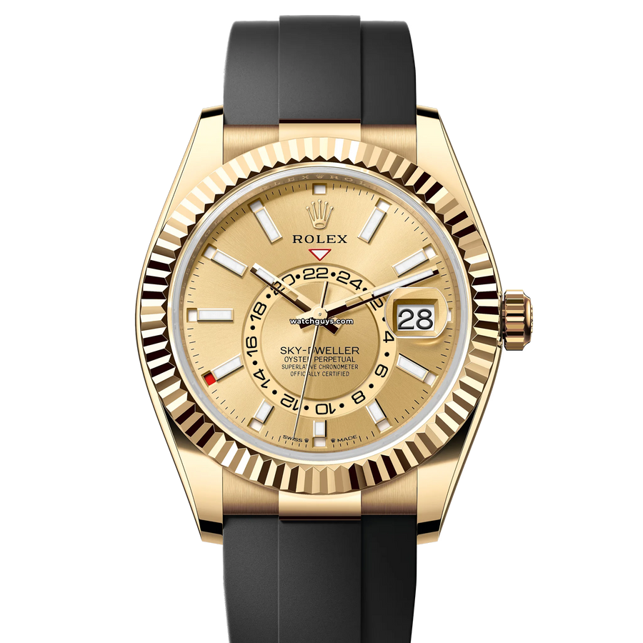 Rolex Sky Dweller 336238 Champagne Oysterflex Watches