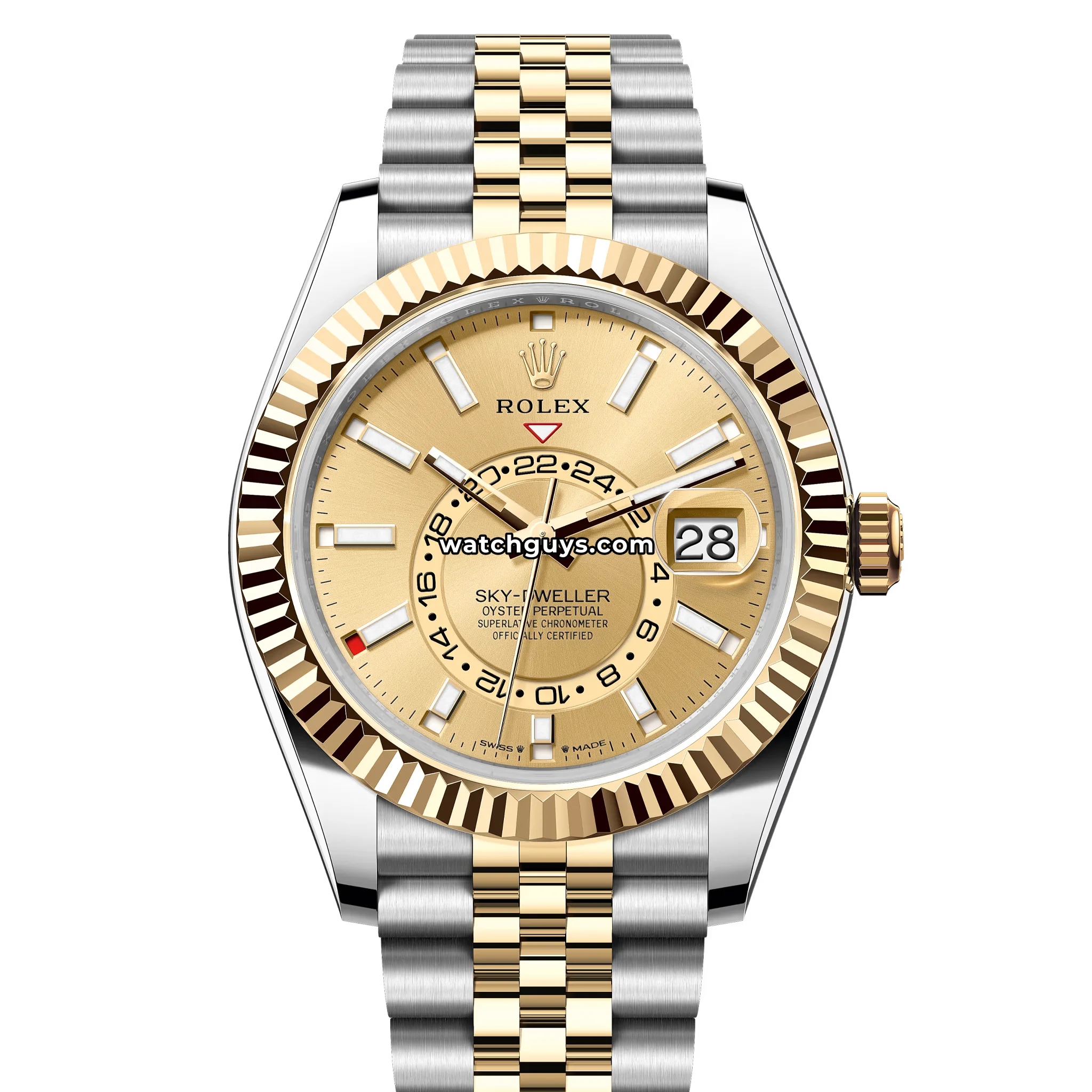 Rolex Sky-Dweller 336933 Champagne 42mm Two Tone – WatchGuys