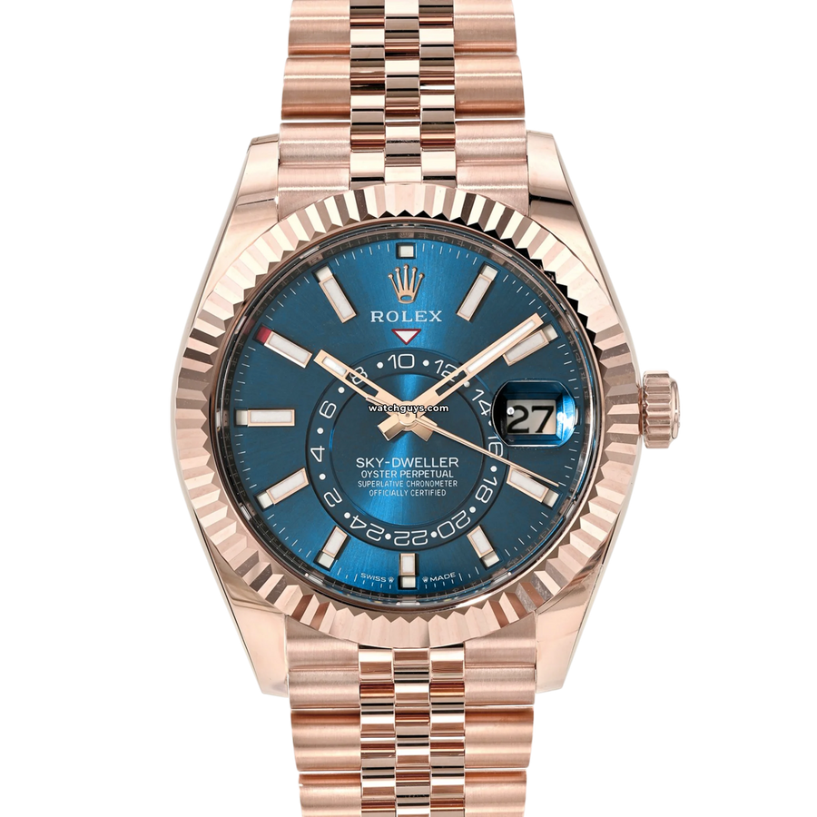 Rolex Sky-Dweller 336935 Everose Blue Jubilee Watches