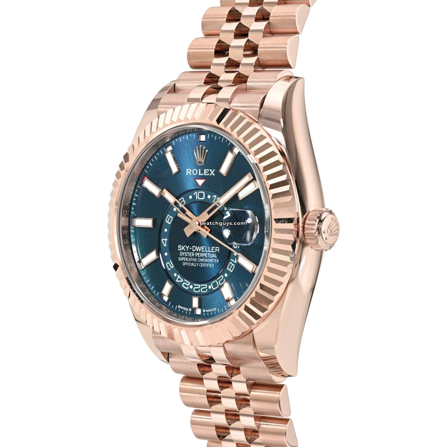 Rolex Sky-Dweller 336935 Everose Blue Jubilee Watches