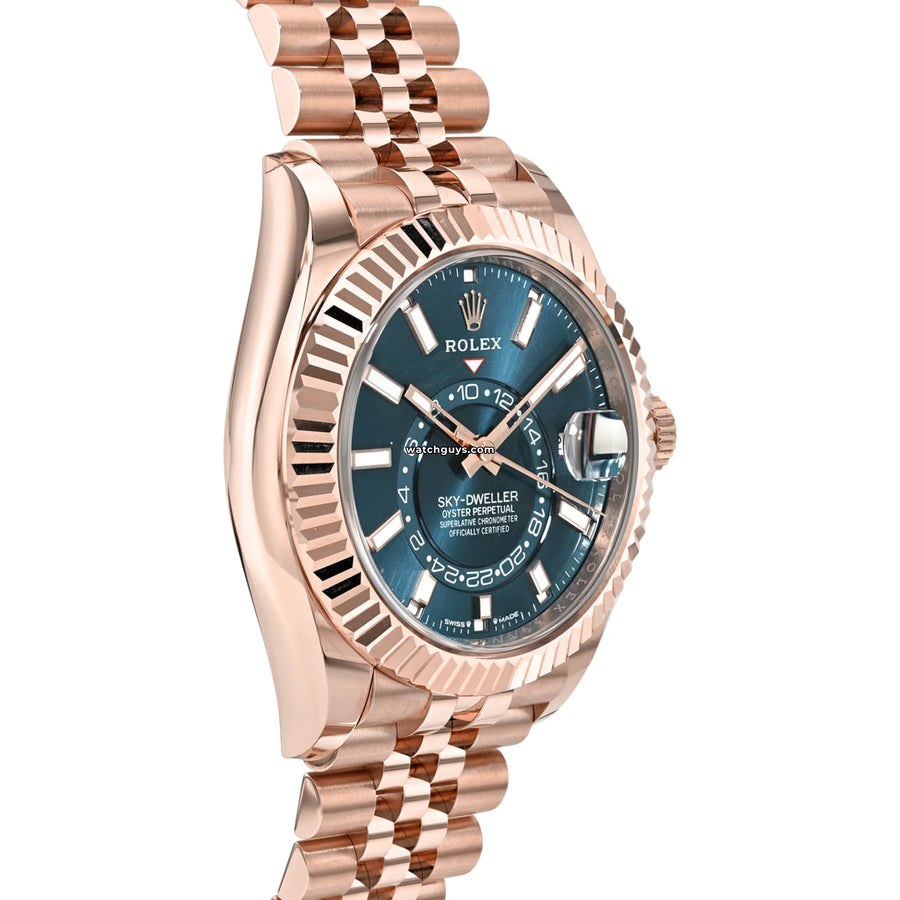 Rolex Sky-Dweller 336935 Everose Blue Jubilee Watches