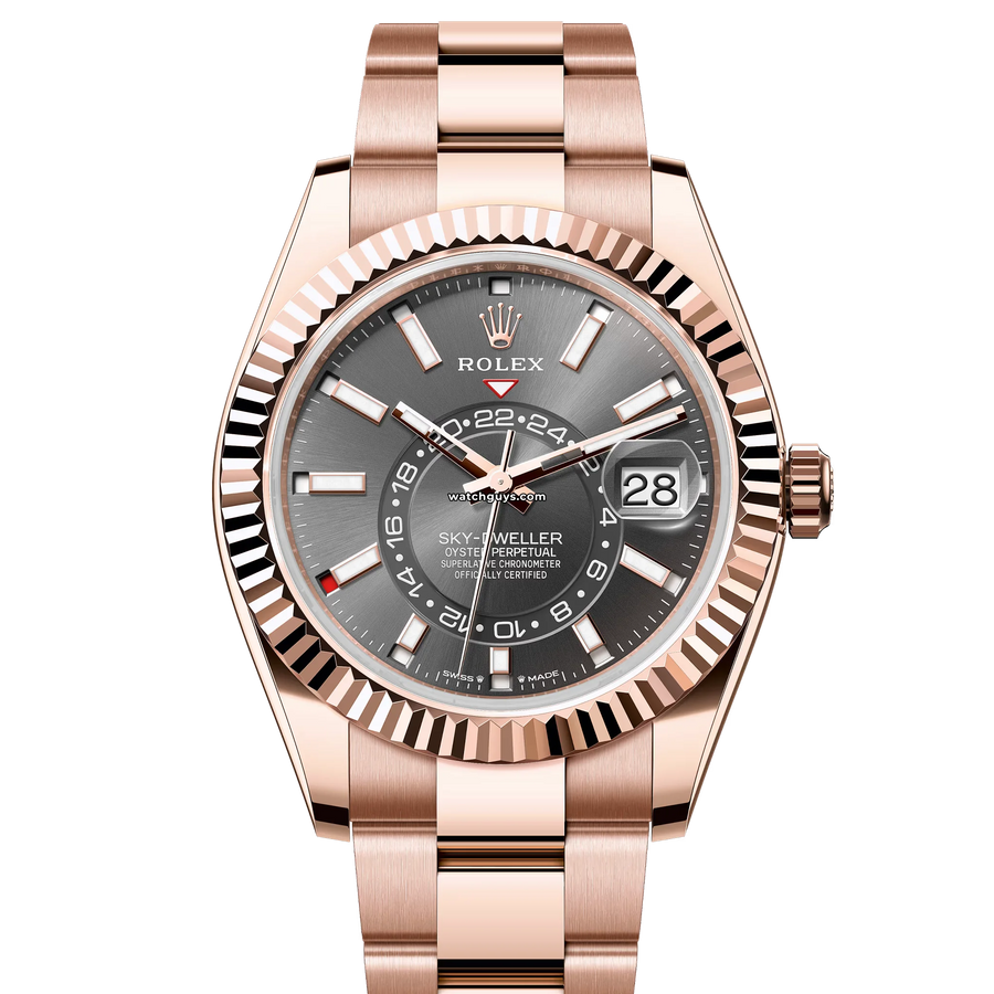 Rolex Sky Dweller 336935 Everose Slate Index Watches