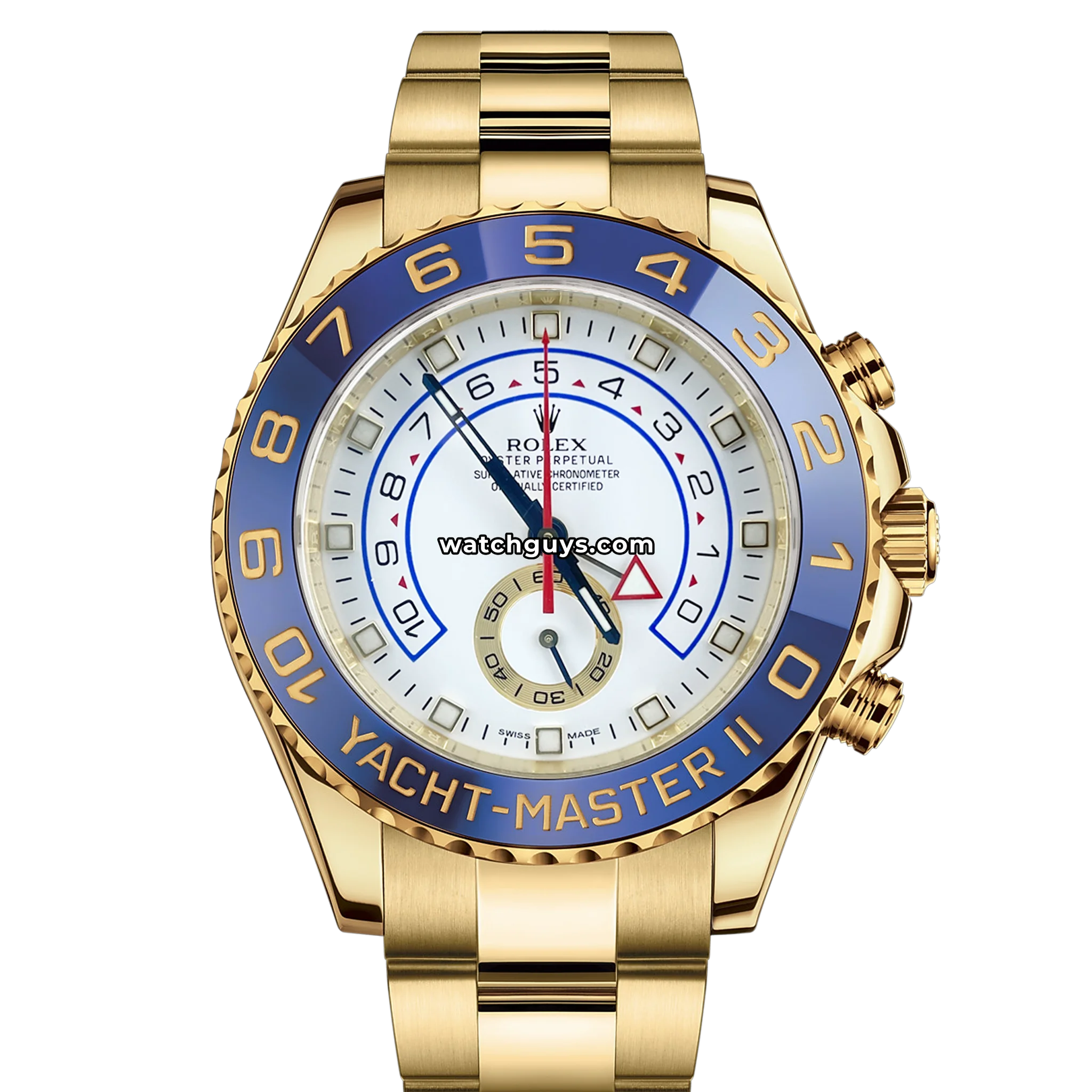 Rolex Yacht-Master II 116688 White 44mm 18K Yellow Gold – WatchGuys