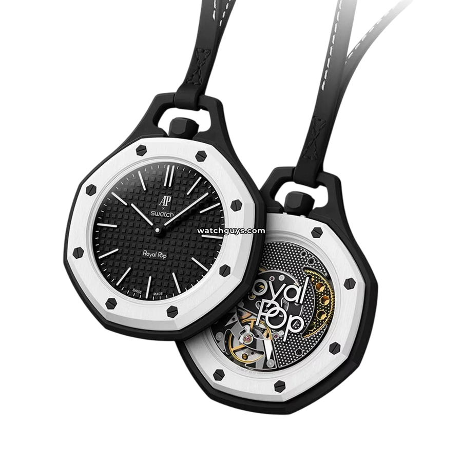 ロイヤルポップ　スウォッチ　Swatch OCHO NEGRO白黒 Swatch x AP Royal Pop Ocho Negro – WatchGuys