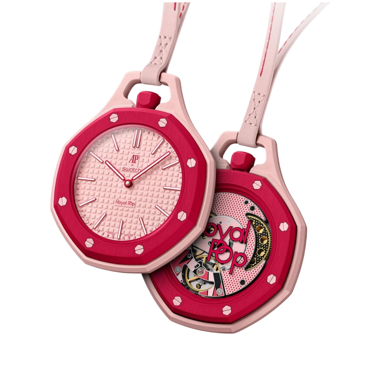 swatchスウォッチ オーデマピゲ APロイヤルポップ Otto Rosso Swatch x AP Royal Otto Rosso – WatchGuys