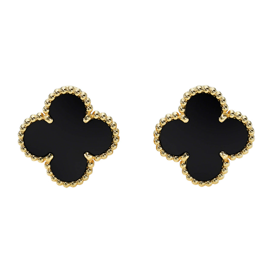 Van Cleef & Arpels Vintage Alhambra Earring Onyx