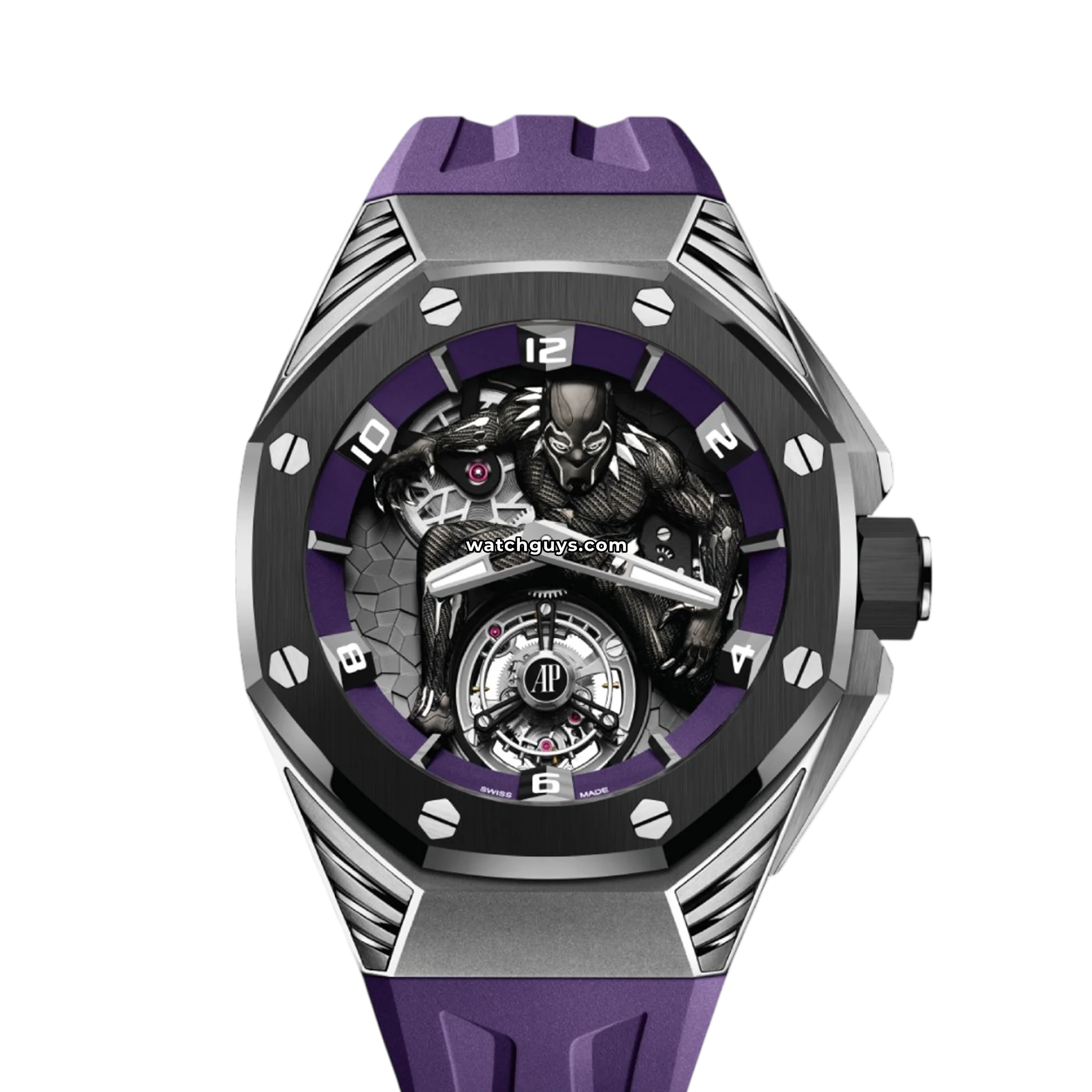 Audemars Piguet Royal Oak Concept reference 26620IO.OO.D077CA.01 with titanium case, ceramic bezel and flying tourbillon product photo from WatchGuys
