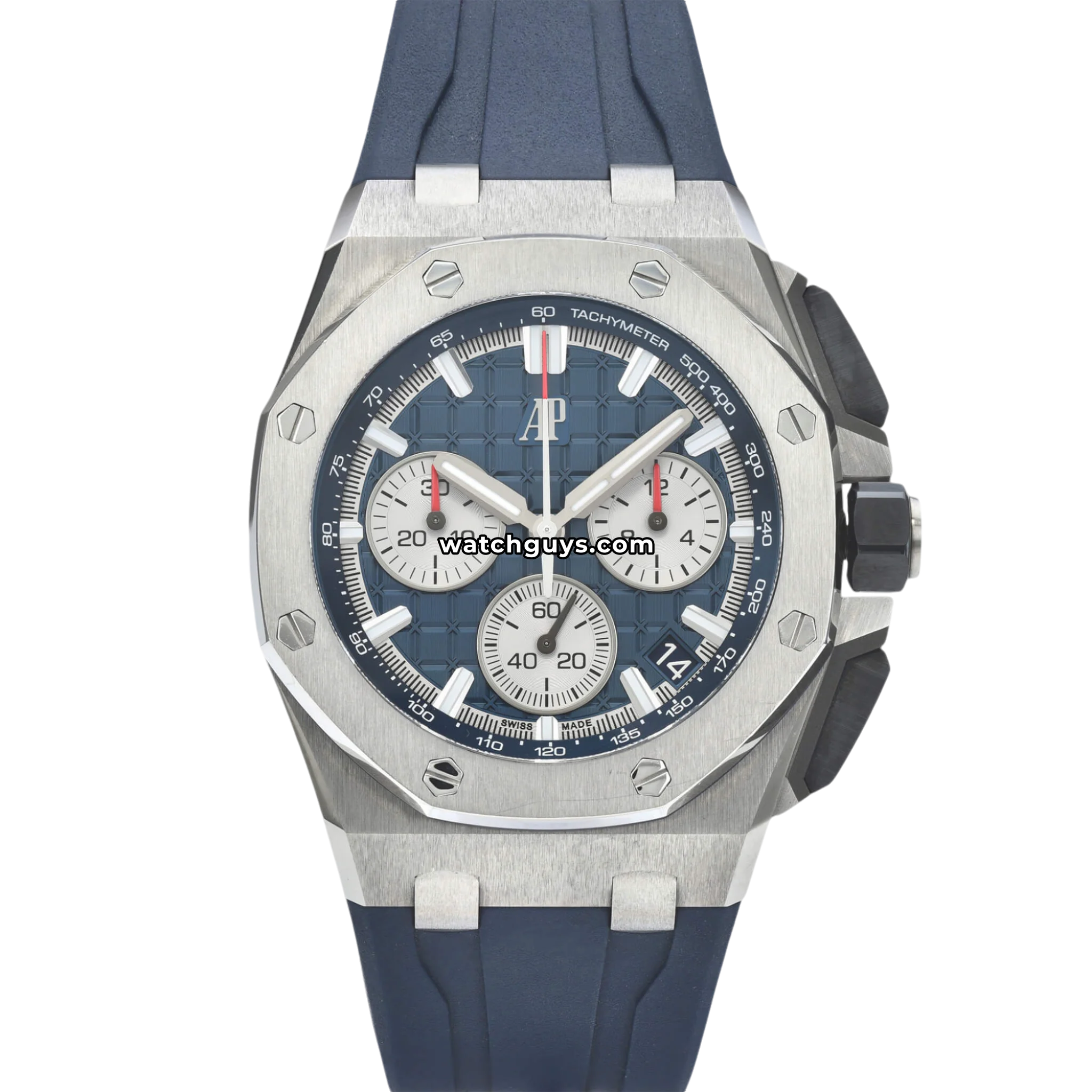 Audemars Piguet Royal Oak Offshore Chronograph reference 26420SO in titanium with black ceramic bezel product photo from WatchGuys