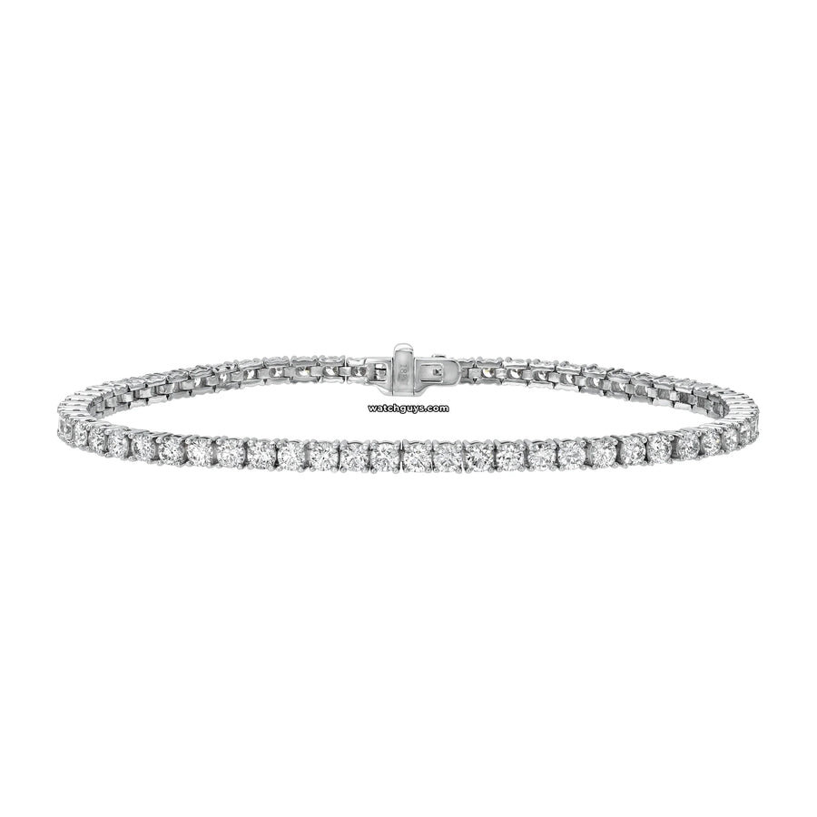 Diamond Tennis Bracelet 4.70 Carat Tw 18K White Gold