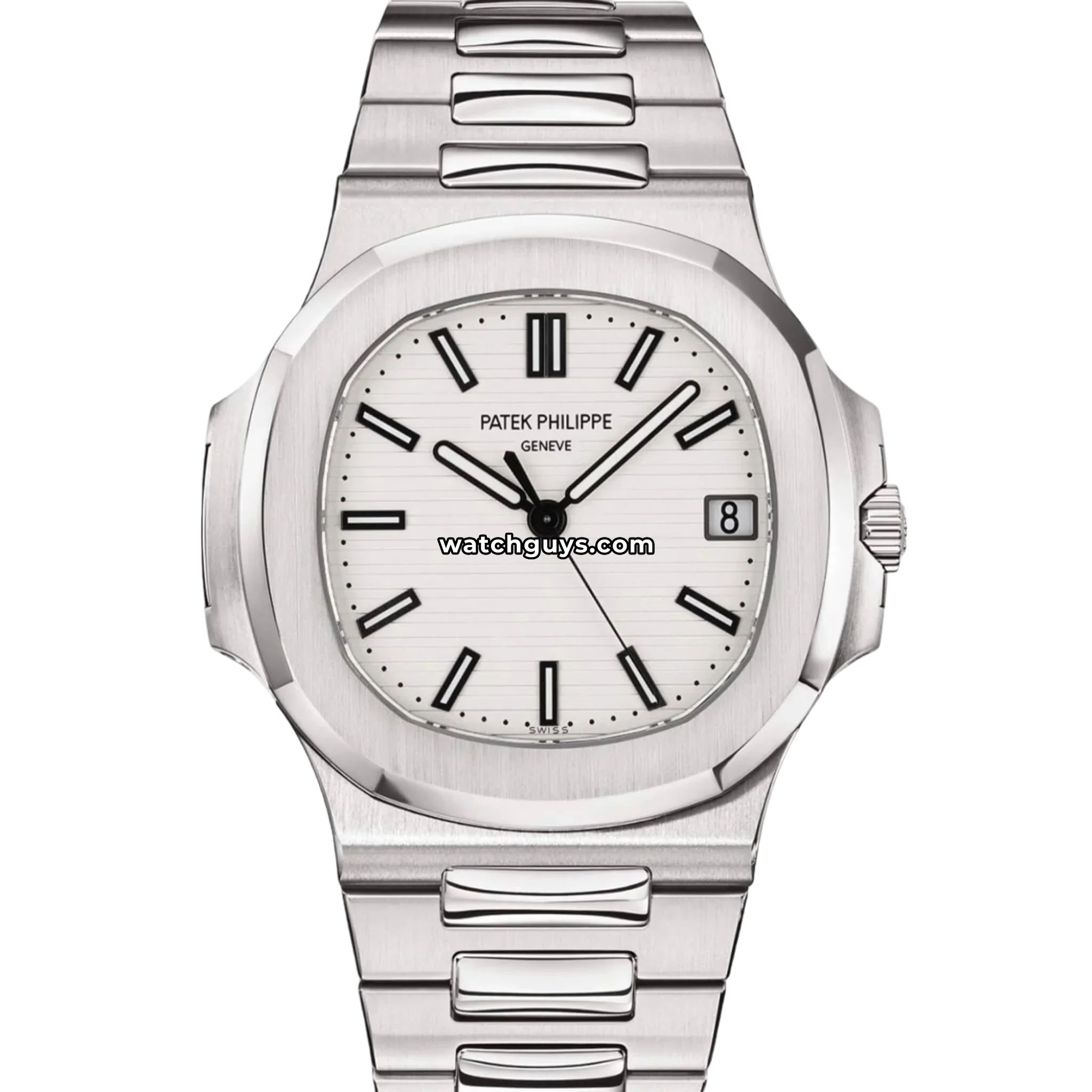 Patek Philippe Nautilus reference 5711/1A-011 in stainless steel with white dial product photo from WatchGuys