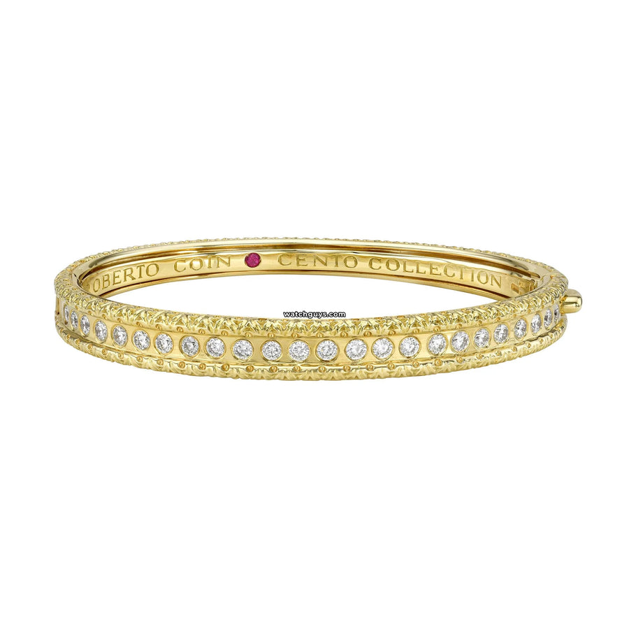 Roberto Coin Cento Diamond Bracelet 18K Yellow Gold