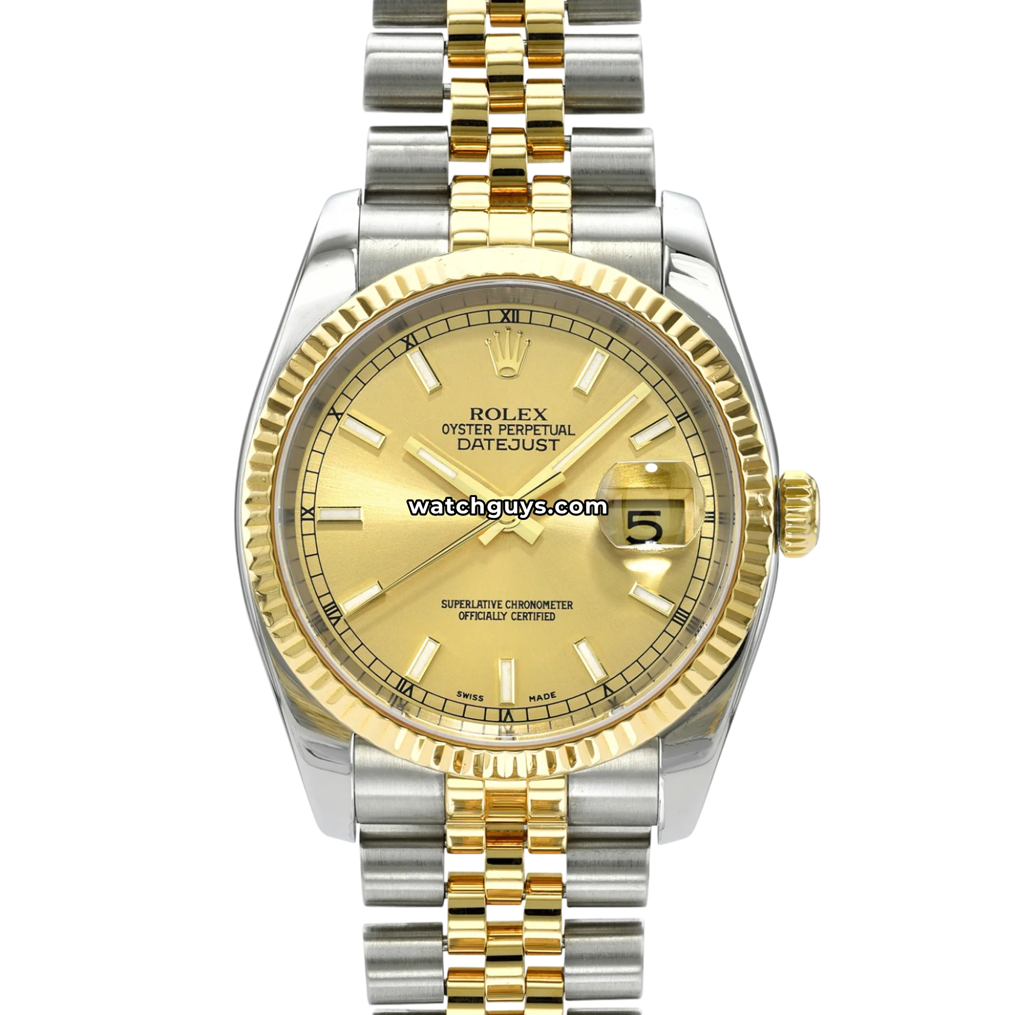Rolex Datejust 116233 Champagne Two Tone 36mm – WatchGuys