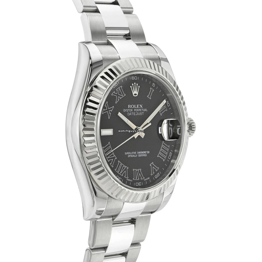 Rolex Datejust 116334 Grey Roman Oyster Watches