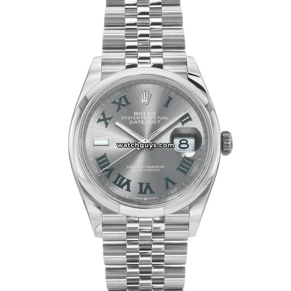 Rolex Datejust 126200 Wimbledon Jubilee 36mm Stainless Steel