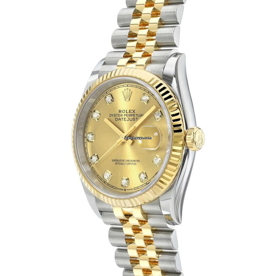 Rolex Datejust 126233 Champagne Diamond Jubilee Watches