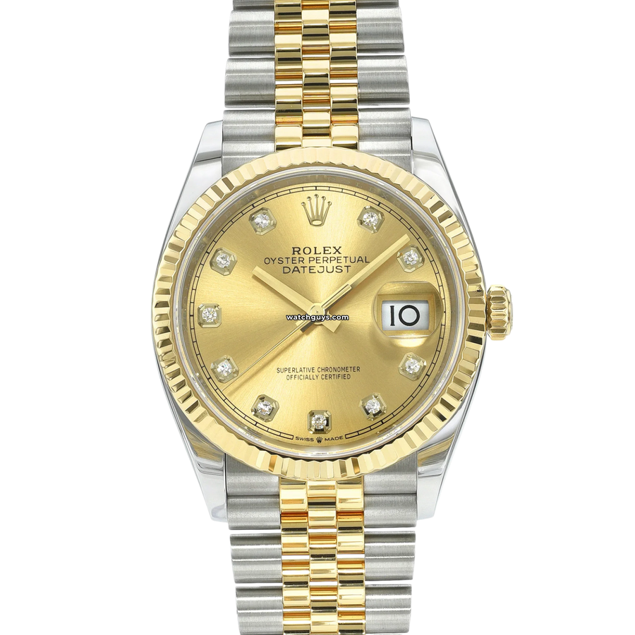 Rolex Datejust 126233 Champagne Diamond Jubilee Watches