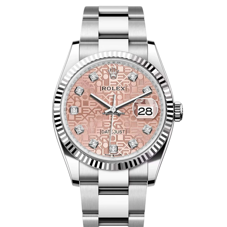 Rolex Datejust 126234 Pink Diamond Oyster Watches