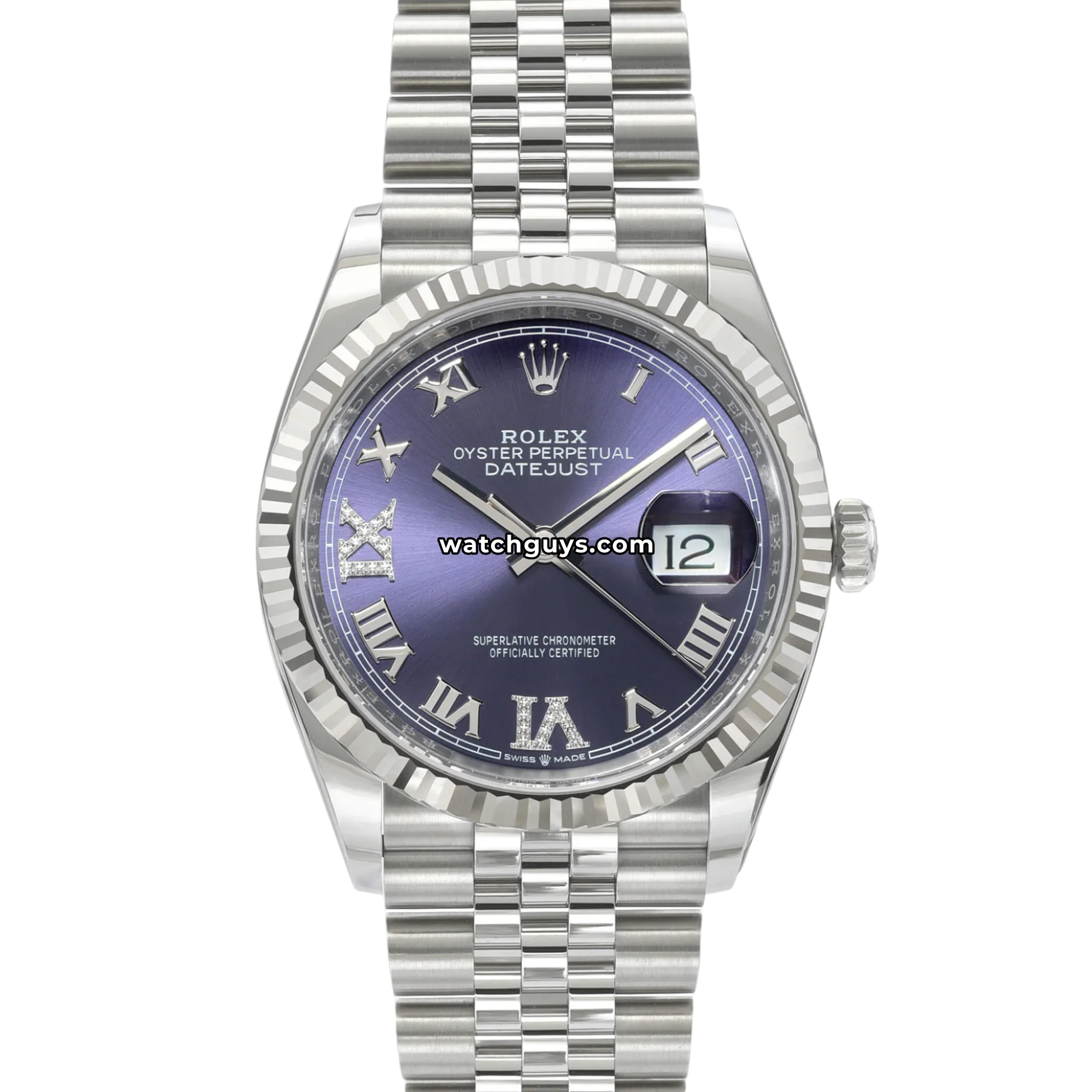 Rolex Datejust 126234 36mm Purple Aubergine Diamond Jubilee