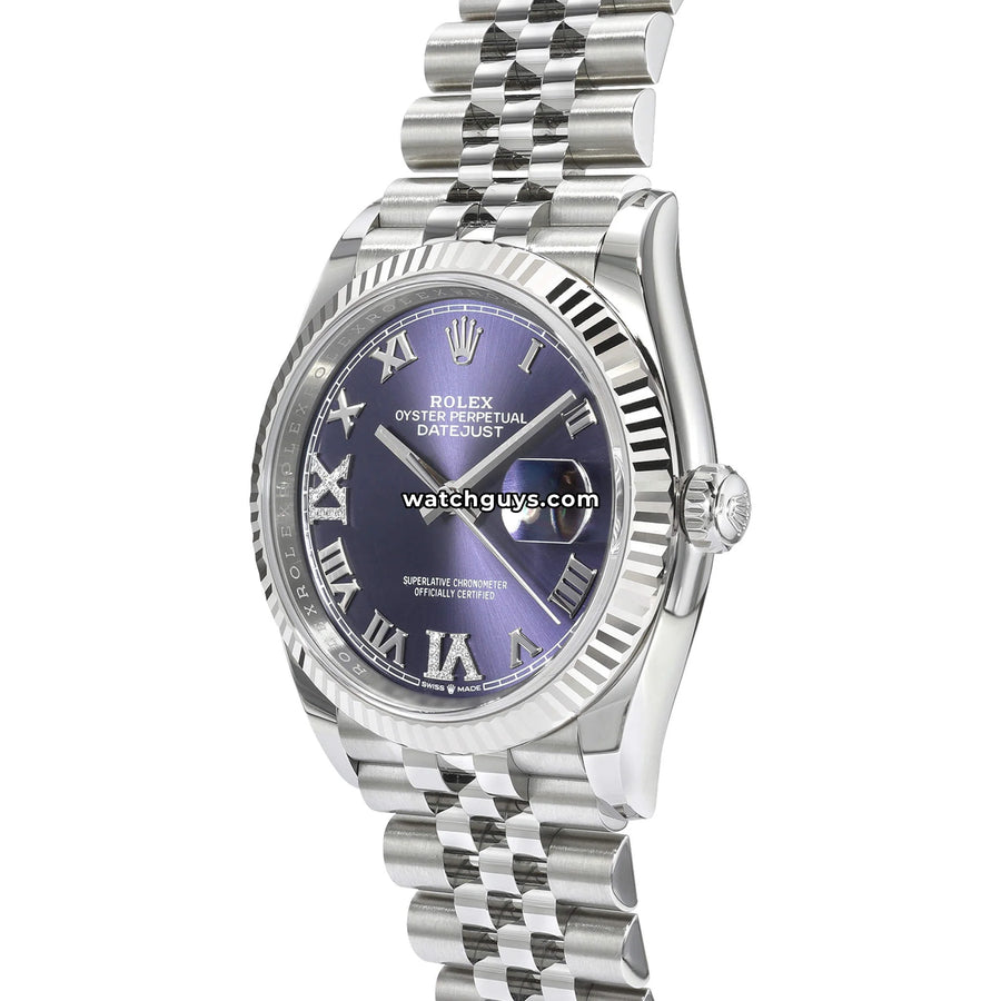 Rolex Datejust 126234 36mm Purple Aubergine Diamond Jubilee Rolex Datejust 126234 36mm Purple Aubergine Diamond Jubilee