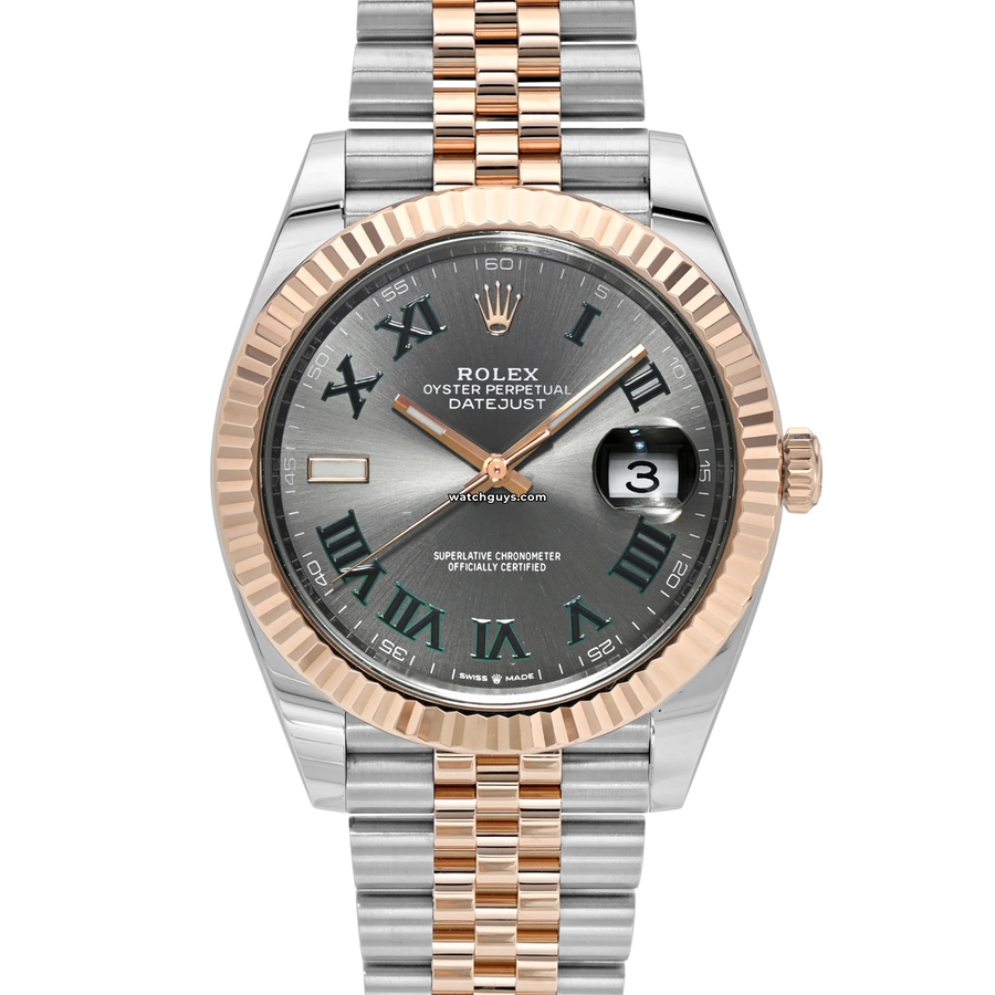 Rolex Datejust 126331 Wimbledon Two Tone Jubilee Watches