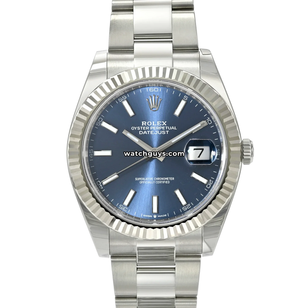 Rolex Datejust 126334 Blue Index 41mm Stainless Steel Oyster