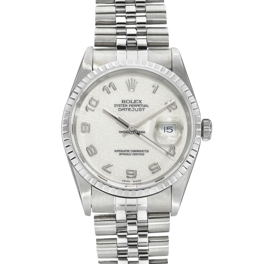 Rolex Datejust 16220 Ivory Jubilee Arabic