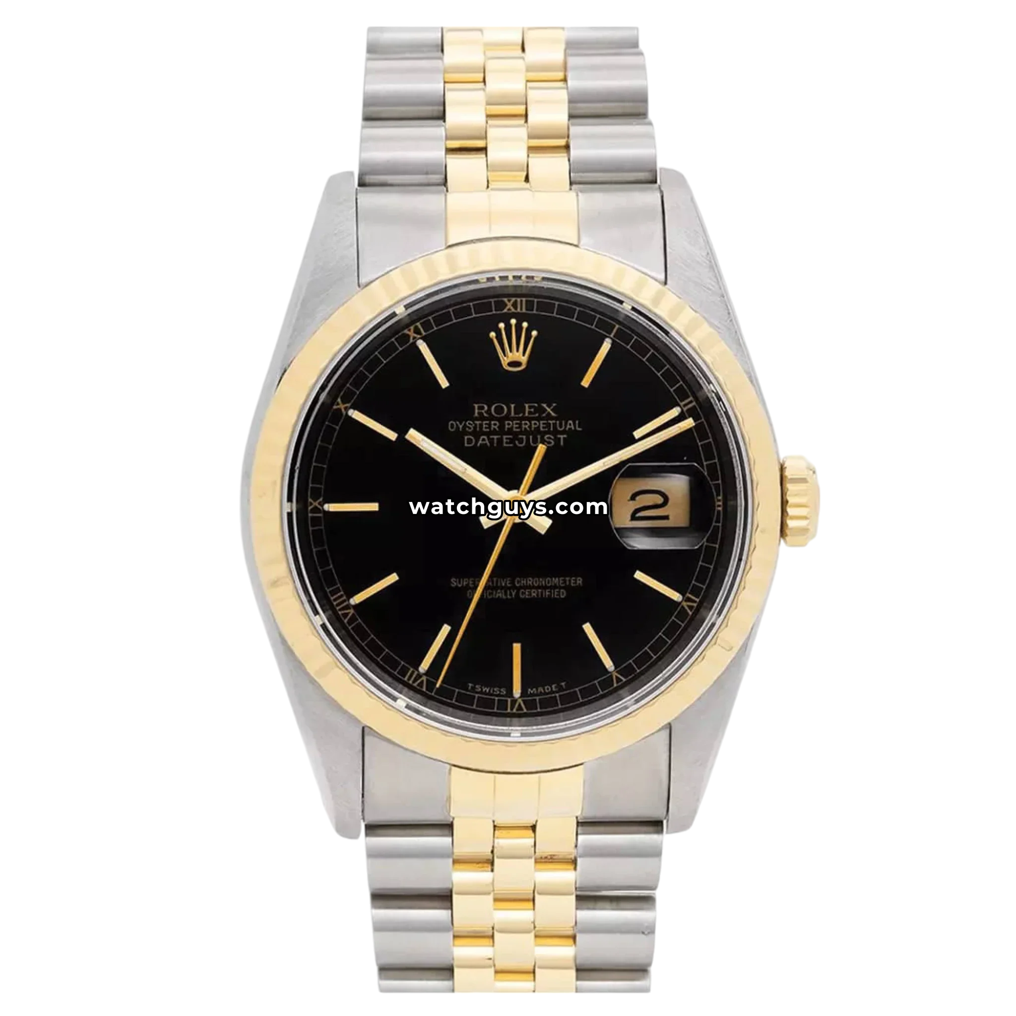 Rolex Datejust 16233 Black Dial – WatchGuys
