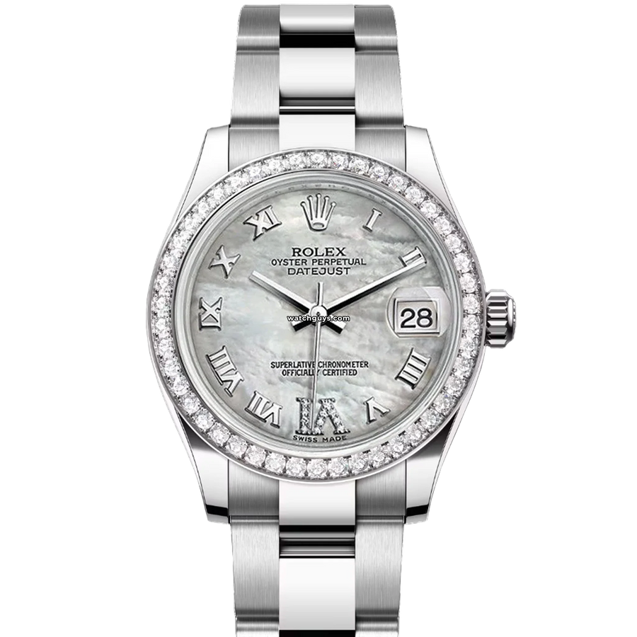 Rolex Datejust 178384 Mother of Pearl Roman Diamond 31mm WatchGuys