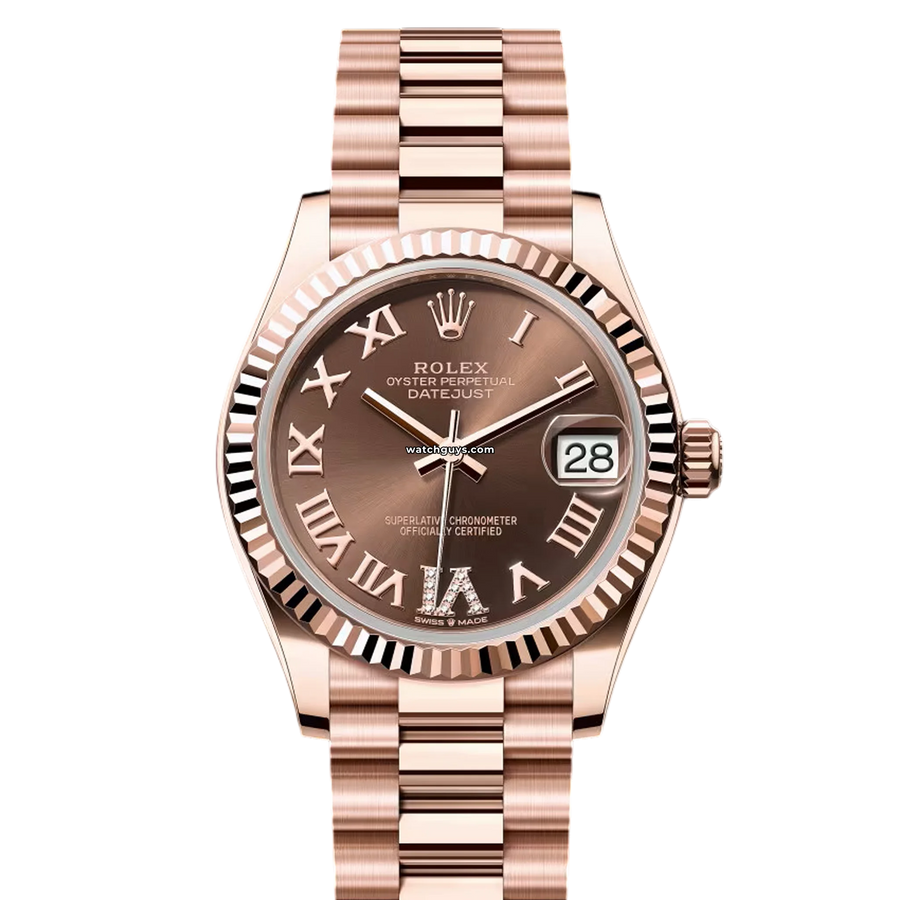 Rolex Datejust 278275 Chocolate Roman President Watches