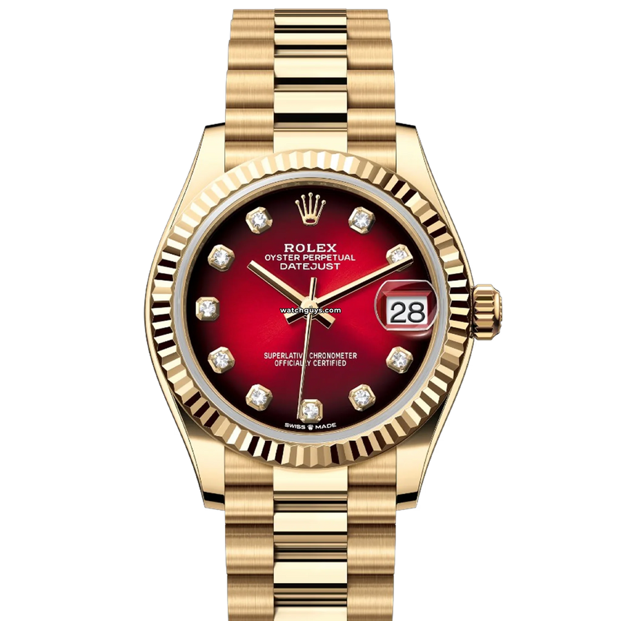 Rolex Datejust 278278 Red Ombre Diamond Watches
