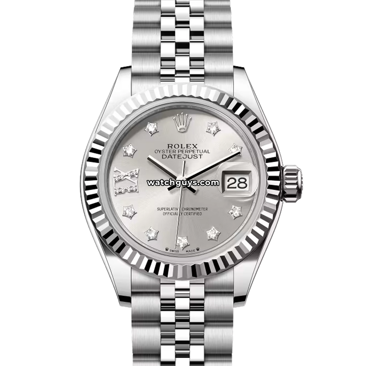 Rolex Datejust 279174 Silver Star Diamond 28mm Stainless Steel
