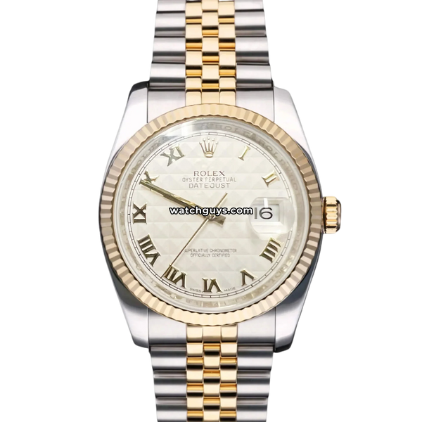 Rolex Datejust 116233 - Ivory Pyramid Dial | 100% Authentic