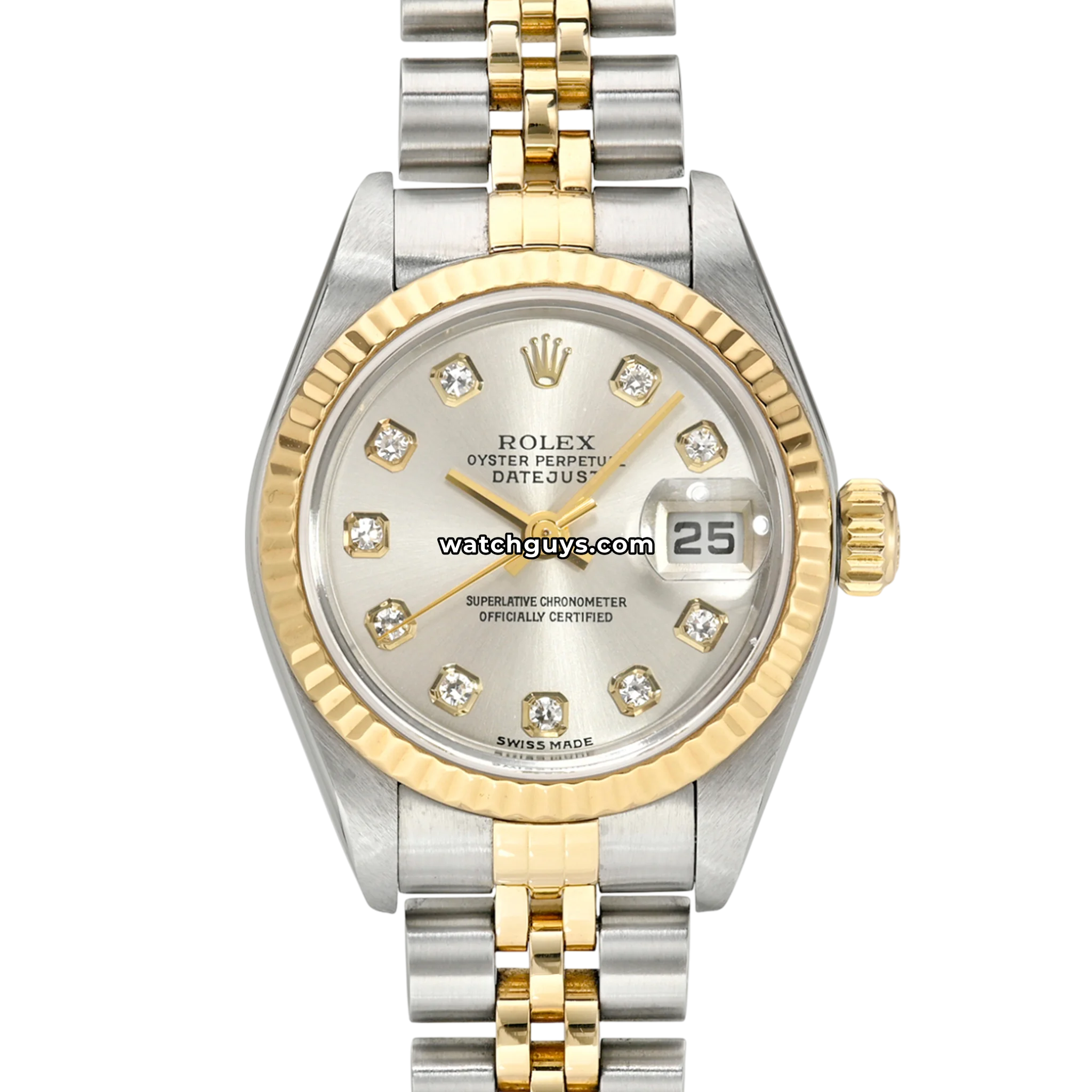 Rolex Datejust 69173 Silver Diamond Two Tone Jubilee - 100 Rolex Datejust 69173 Silver Diamond Two Tone Jubilee - 100