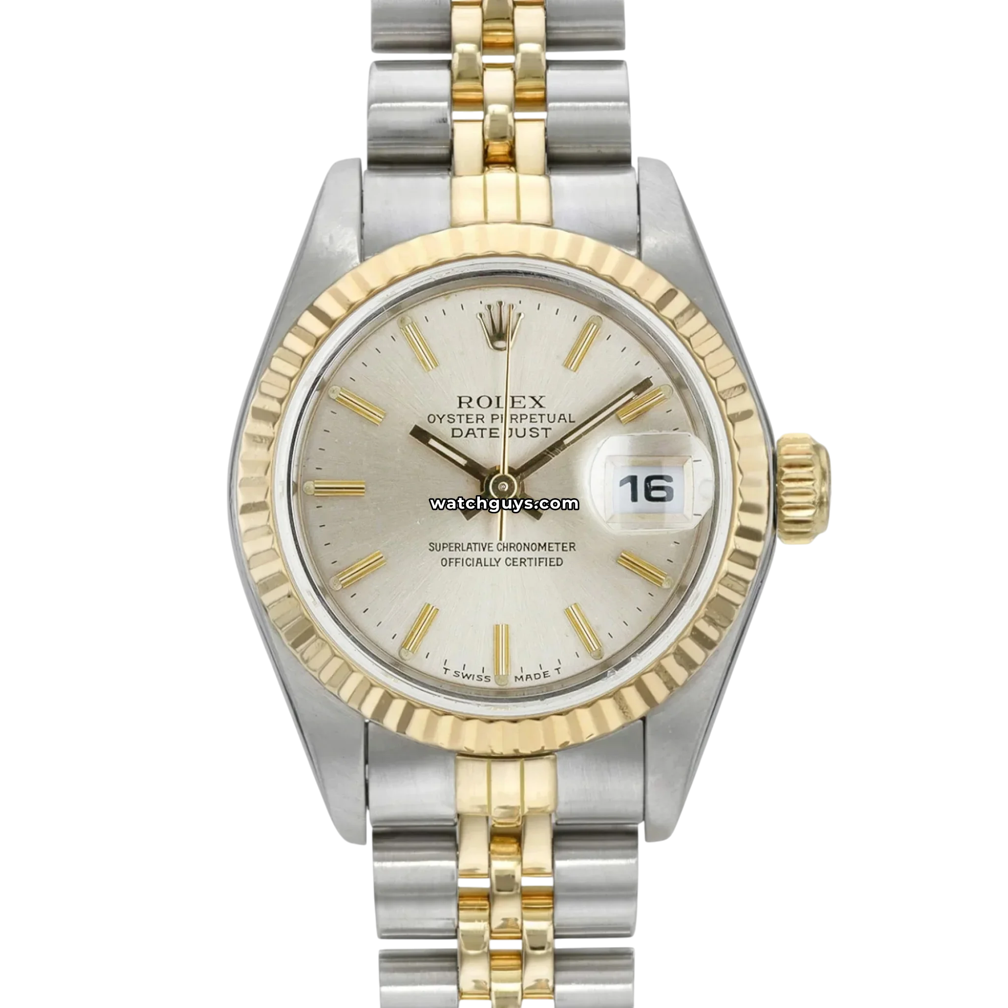 Rolex Datejust 69173 Silver Two Tone - 100% Authentic – WatchGuys