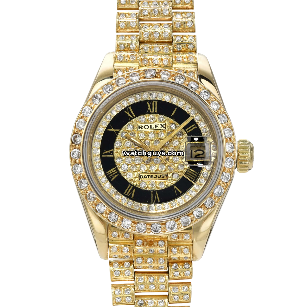 DEATH NYC Rolex Daytona デスニューヨーク ロレックス Rolex Datejust 69178 President Diamond Bust Down – WatchGuys
