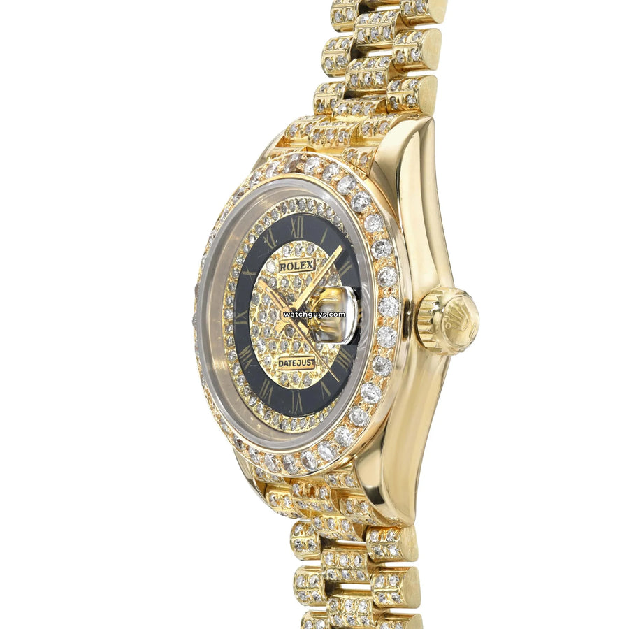 Rolex Datejust 69178 President Diamond Bust Down WatchGuys