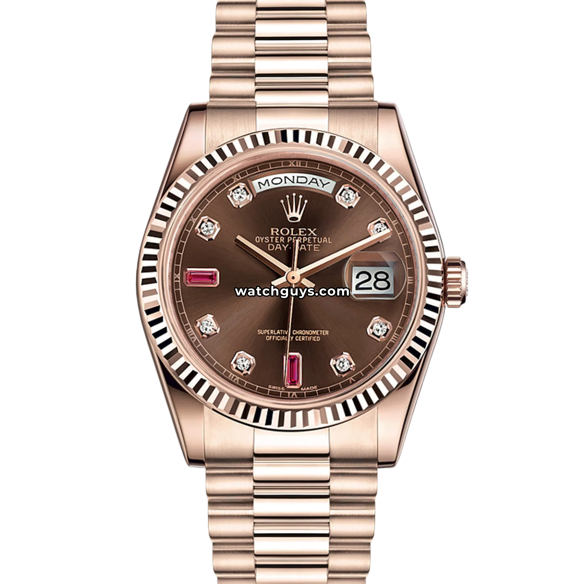 朱肉 rolex-day-date-36-white-gold-