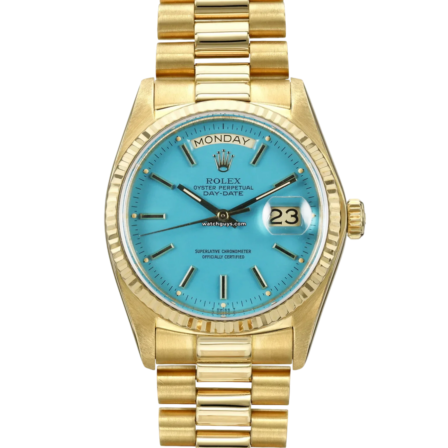 Rolex Day Date 18038 Blue Stella Dial Watches