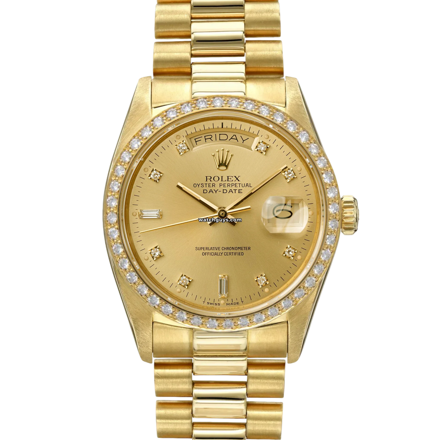 Rolex Day Date 18048 Champagne Diamond