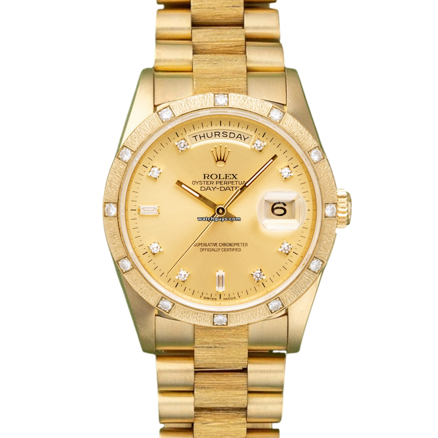 Rolex Day Date 18308 Champagne Diamond