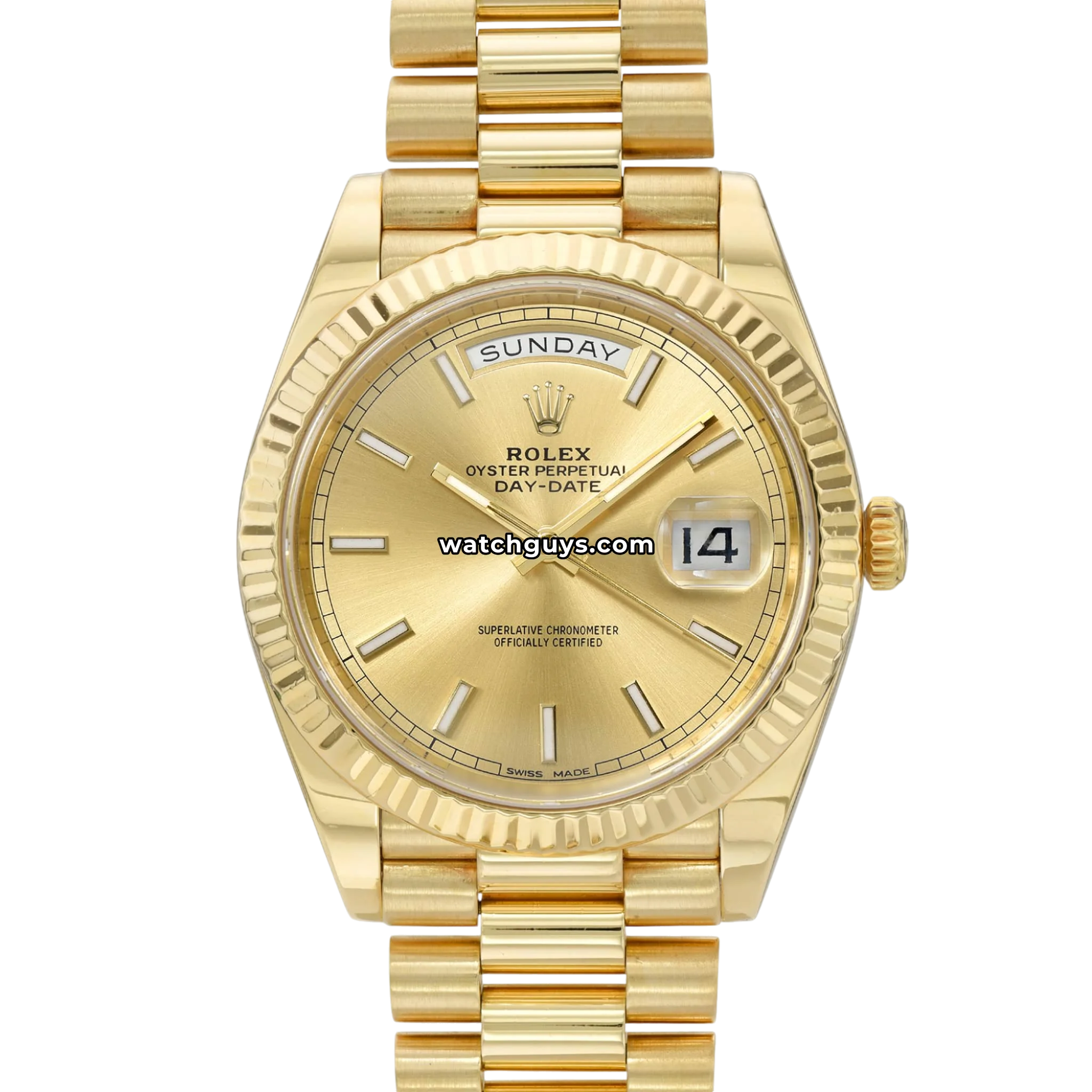 【g-rap】 JON DO / DIA CHRONICS Rolex Day-Date 40 Automatic Chronometer Men's Watch 228238BKMSP
