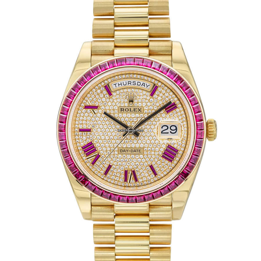 Rolex Day Date 228398TRU Roman Ruby Watches