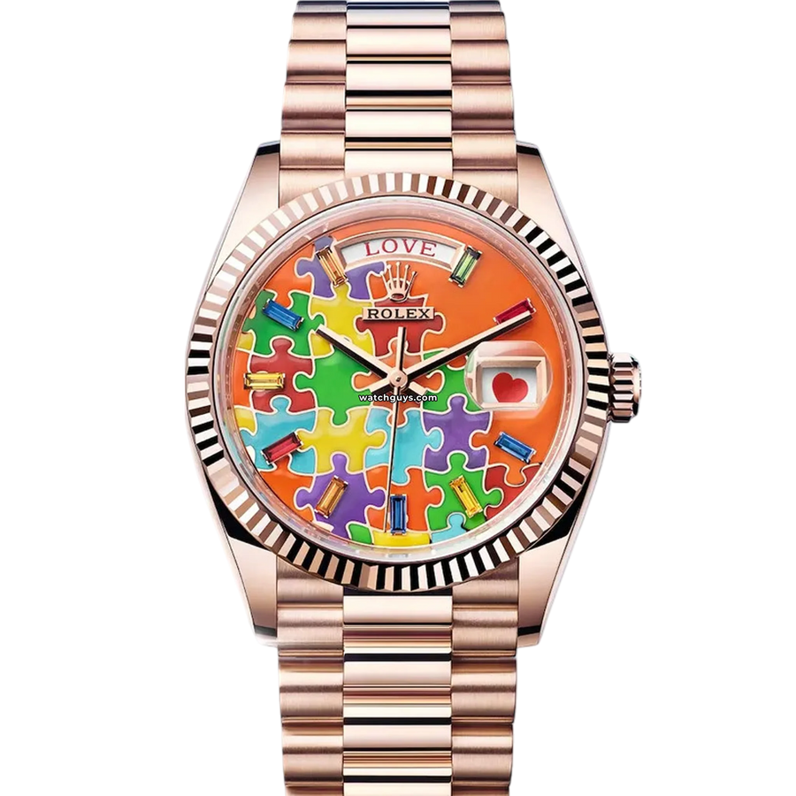 Rolex Day Date 128235 ’Emoji’ Puzzle Dial