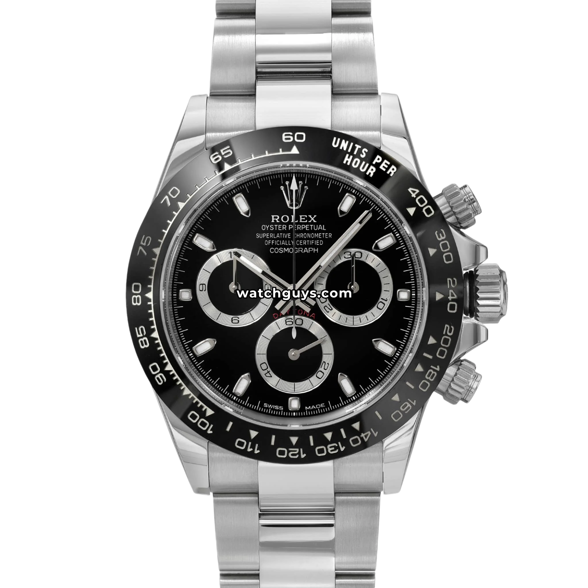 Rolex Daytona 116500LN Black 40mm Stainless Steel – WatchGuys