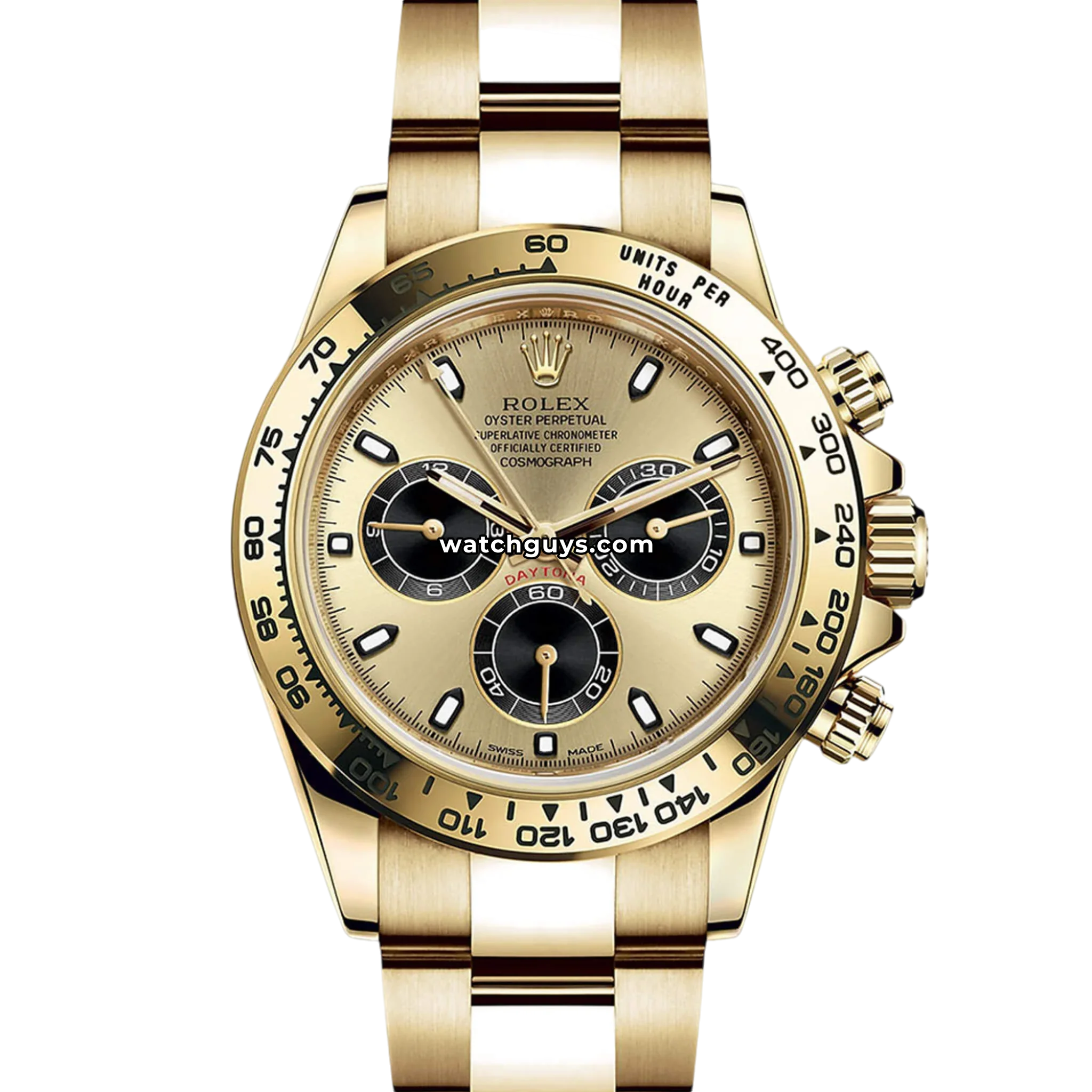 【色:ゴールド_スタイル:HONDA-A】デイトナ(Daytona) PREMI Rolex Daytona 116508 Pikachu 40mm – WatchGuys